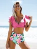 Kvinnors badkläder Bikini Kvinnor Brasiliansk set Push Up Swimsuit Sexig Thong Biquini Swim Wear Bathing Suit Maillot de Bain 230224