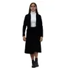 女性のスーツブレザー2023ニットブレザーホワイトアンドブラックカラースリムフィットシックなスタイル高品質の服＃1060 230224