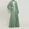 Ethnische Kleidung Dubai Abaya Ramadan 2023 Neuer Frühling Muslimischer Kimono Offene Abaya Perlen Bescheidenes Kleid Party Robe Islamische Kleidung für Frauen