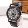 Wristwatches 2023 Fashion & Casual Men Skeleton Watches Mens Quartz Hollowing Out Watch Male Clock Stocks