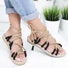 Sandals Women 2021 Lace Up Gladiator Fashion Hemp Rope Summer Shoes Woman Flat Non-slip Beach Chaussures Femme Y2302