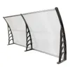 200x96cm Eaves Canopy Shade Garden P￡tio da capa da casa da porta da janela da janela Tolho de tonalidades Sombra Bracket cinza bgcovaazno