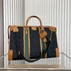 Toppdesigner duffle påsar Mens resväskor lyxiga handväska totes g crossbody väska bokstav präglad flätad rem stor kapacitet tote boce