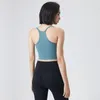 Equipo de yoga Top Ladies Bra Chaleco I-Hermosa espalda desnuda Humedad Wicking Gimnasio Deportes con almohadilla para el pecho Alto soporte Fitness Ropa interior