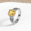 Verlovingsringen voor vrouwen Designer modemerk ringen vrouwen huwelijkscadeau ring gedraaide kabelringen