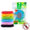 Controllo dei parassiti Bracciale anti-zanzara Bobina elastica Spirale Fascia da polso per mano Anello telefonico Catena Molla repellente Sport Viaggio Protezione esterna DHL GJ0224