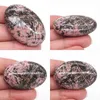 Figuras decorativas al por mayor 1.8 "Preocupación Palma Piedra Cuarzo Cristal Bolsillo Piedra Natural Reiki Curación Energía Meditación Masaje