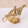 Decoratieve objecten Figurines Elegante vintage metaal gesneden Aladdin Lamp Lichte ining thee Oil Pot Decoratie Verzameling Collectie Art Craft Gift Prop 230224