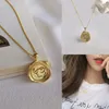 Chains Sterling Silver Coin Necklace & Pendant Trend Fashion Irregular Design Cartoon Little Cute Elephant Women Collarbone ChainChains