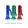 Smoking Pipes Aluminum alloy electric Metal Cigarette Mill flashlight cigarette breaker accessories