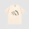 メンズTシャツファッションメンズTシャツ2023 GGITY NEW COTTON SOFT ANTI WRINKLE RETRO DOCORATIVE PRINTER LETTERSカジュアル学生愛好家半袖016-014