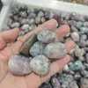 Decorative Figurines 2-3cm Natural Gemstone Crystal Color Fluorite Quartz Irregular Rolling Tumbles Stone Healing Reiki Home Decoration