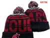 Casquettes pour hommes NCAA Chapeaux Toutes les 32 équipes Tricoté à revers Pom Bonnets d'alpiniste Rayé Sideline Laine Chaud USA College Sport Bonnet en tricot Bonnet de hockey Bonnet pour femme