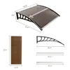 100x96 cm EAVES BAINDY Haushaltsantragstür Fenster Schatten Brown Board Schwarzhalter Bdoiiwmwlc