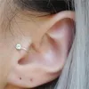 Stud Earrings 1/2Pcs Fashion Gift Women Men Jewelry No Pierced Pearl Ear Cuff Non Piercing Tragus Zircon