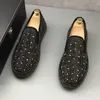 이탈리아 디자이너 벨벳 파티 드레스 드레스 웨딩 신발 흡연 슬리퍼 패션 플랫 스니커 둥근 발가락 두꺼운 바닥 사업 레저 워킹 로퍼
