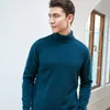 T-shirts pour hommes hiver pull à col roulé homme luxe mode haut de gamme 100 laine tricots chaud affaires gentleman pull gratuit 230223