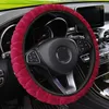 Steering Wheel Covers 38cm Car Auto Case Super Soft Plush Elastic Cover For Women Winter Warm Interior Parts