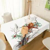 Table Cloth Bird Animal Flower Spring Print Dining Chair Cover Kitchen Tablecloth Modern Home Decor Manteles