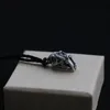 Цепи стерлингового серебряного ожерелья соединение тигрового мифического зверя Hand Hollow Skeleton Подвеска мужские ювелирные украшения