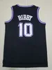 Mike Bibby 10 Jersey 2001-02 Black Jerseys Basketball Men 스티치 저지 S-XXL 믹스 매치 순서