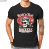 T-shirty męskie Gothic Rockabilly Rock and Roll kreatywna koszulka fajna męska czaszka Dice Rockers graficzne koszulki męskie modne topy hip-hopowe XS-4XL W0224