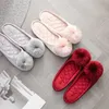 Slippers RedPinkGray Style At Home Slippers Indoor Winter Slippers Adult Women Soft Slipper Lovers Winter House Gilr Shoes 230224