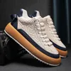 Kledingschoenen mannen gevulkaniseerd sneakers tennissport pu slipon mix kleur goede kwaliteit skateboarden wandelen casual schoen voor mannelijke 230224