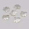 Pendant Necklaces Wholesale5PCS Natural Freshwater Shell Leaf Bead For Jewelry Making DIY Necklace Earring Accessories Charms Gift 27x27mm