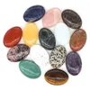 Figuras decorativas al por mayor 1.8 "Preocupación Palma Piedra Cuarzo Cristal Bolsillo Piedra Natural Reiki Curación Energía Meditación Masaje