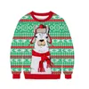 Herrenpullover Männer Frauen Hässlicher Weihnachtspullover 3D-Hundedruck Lustiger Weihnachtspullover Paar Herbst Winter Urlaub Party Sweatshirt mit Rundhalsausschnitt