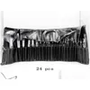 Makeup Brushes 24 Piece Brush Set Get Hair Leather Pouch Beauty Tool Coloris Professional Cosmetics Make Up Kit Drop Delivery Heal DHMPS