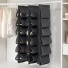 Boîtes de rangement 12 poches maison chambre placard garde-robe chaussures organisateur sac suspendu pour baskets à talons hauts pantoufle multigrille