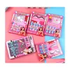 Nail Art Kits Kids Girls valse nagels Set Playhouse Princess Stickers Make -up speelgoed Eyelash Girl Gift Drop Delivery Health Beauty Dh3yr