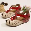 Sandalen schoenen vrouwen 2023 Zomerronde Toe Wedges Vrouw Casual Ademende Hollow Out Mother Size 35-43Sandals