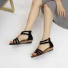 Sandals MVVJKE 2021SPRING و SUMMER NEW BOHEMIAN TERININ RINESTONSTORES ROMAN ROMAN STIMALED STIMALED WEDDGE WINDGE WOMIN