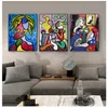 Paintings Living Room Home Decorative Bedroom Decor No Frame Picasso Women Abstract Canvas Art Print Painting Poster Wall Pictures Woo