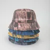 Chapeau de bassin Cap Lulus Tie-Dye Bucket Hats avec logo Spring Automne Cotton Pisherman CAP FEMME FEMME CAPS SUM