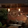 Pendant Lamps Vintage Loft Gear Shape Chandeliers Creative Retro Home Aisle Iron Lamp For Kids Bedroom Dinning Room Restaurant Bar