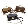 Bolsas de Bolsas Crossbody para Mulheres Cadeia Vintage Bolsas de bolsa PU Couro Mensageiro Mensageiro de qualidade Superior Qualidade