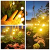 Luzes de bombeiros leves de LED solar Light Lights 6LED 8LED GARDEN OUTROUROURA PROMUTA ARQUIPE PARA PATIO DE PATIO DO PATIO DE PATIO