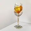 와인 잔 다색 머그 컬러 다색 크리스탈 레드 유리 고블릿 생일 선물 결혼 용품 Glasse 1 조각