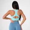 Kvinnors T -skjortor nvgtn sömlös blomstra Bra spandex toppar fitness elastisk andningsbar bröstförbättring fritidssporter underkläder