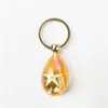 Key Rings New Artificial Starfish Hourglass Keychain Crab and Starfish Key Chain Car Key Ring Wholesale Party Gift Jewelry