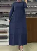 Ubrania etniczne muzułmańskie modne sukienki hidżabu Zanzea duże abayas dla kobiet na Bliskim Wschodzie Turcja Kaftan Isamic Ramadan Arabic Vestidos