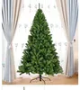 Décorations de Noël 1,2 m/1,5 m/1,8 m Cryptage PVC vert Grand arbre Décoration 2023 Année Scène de fête à domicile