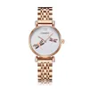 Cagarny Wristwatches Shinning Diamonds Women Wather Women Quartz Watches Rose Gold Steel Bracelet Dress299L