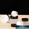 All -Match Frosted Glass Cosmetic Cream Bottle Round burkar flaska med inre PP -foder för hand ansikte gräddeflaska 5g -100 g