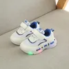 Athletic Shoes Casual Children Sneakers Boys Girls Led Light Kids Flats Sports Student Glowing Mesh Soft Luminous