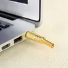 ESCAM 1/10PCS/Lot 3,5 mm 1/8 "Stereo mannelijke audio TRS GOUD VERGELEGD Jack -plug -adapterconnector